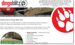 Dingo Blitz WA website,  <br/> click to view