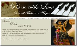 Piano with Love website Fremantle WA, by Zap IT <br/> click to view