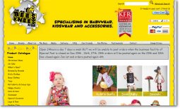 The Bees Knees Kids Shopping Cart Website <br/> click to view