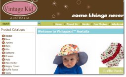 Vintage Kid Website <br/> click to view